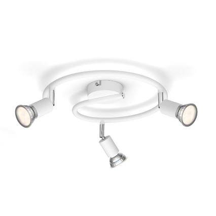 Philips - Foco 3xGU10/50W/230V branco