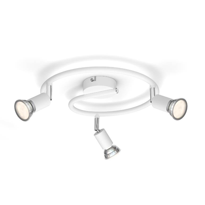 Philips - Foco 3xGU10/50W/230V branco