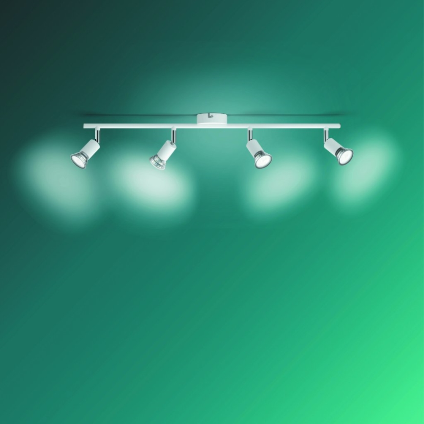 Philips - Foco 4xGU10/50W/230V branco