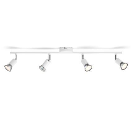 Philips - Foco 4xGU10/50W/230V branco