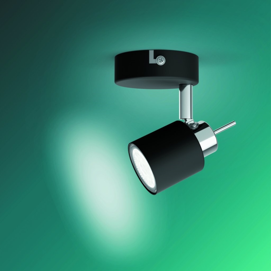 Philips - Foco 1xGU10/35W/230V preto
