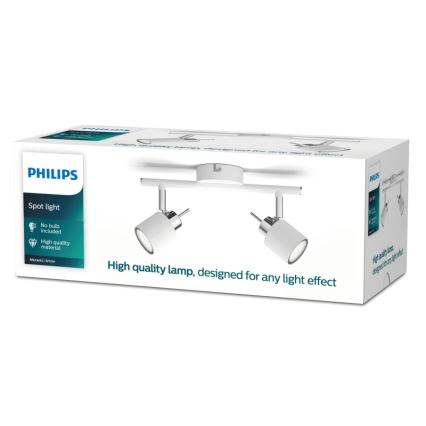 Philips - Foco 2xGU10/35W/230V branco