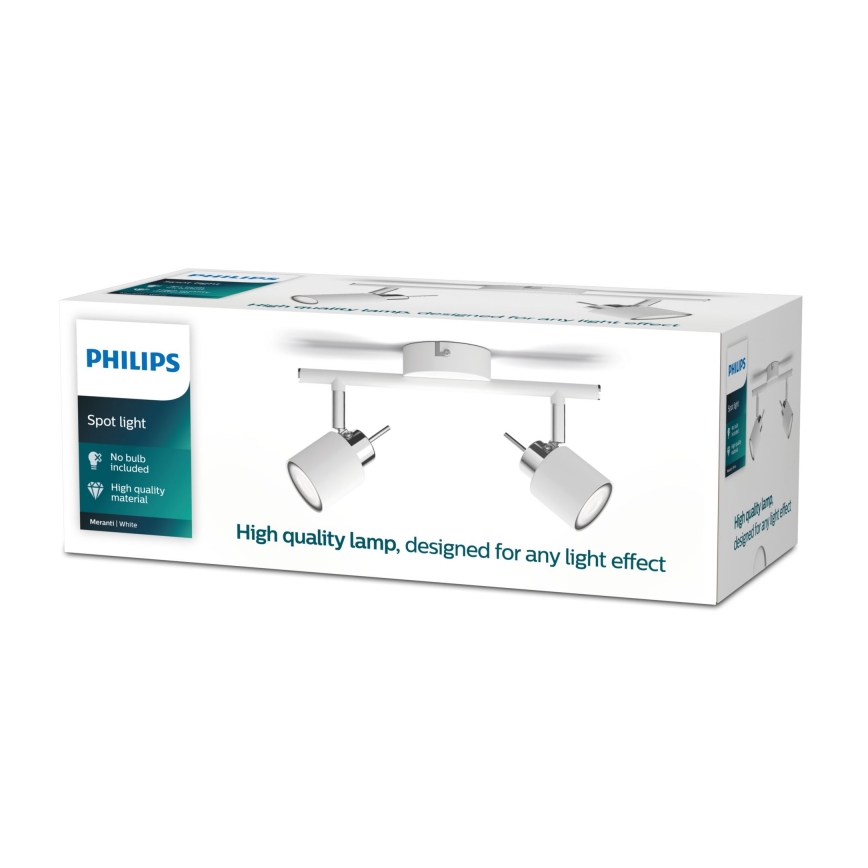 Philips - Foco 2xGU10/35W/230V branco