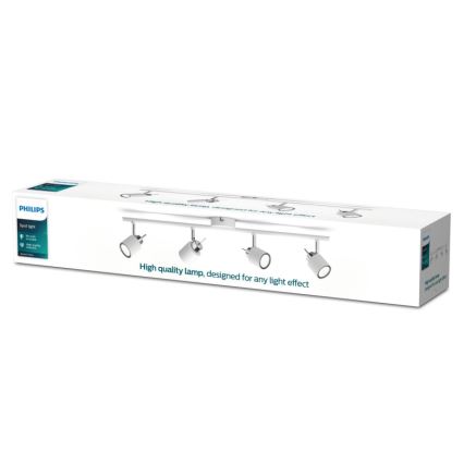 Philips - Foco 4xGU10/35W/230V branco