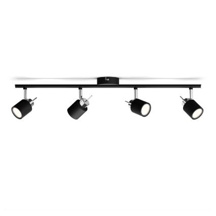 Philips - Foco 4xGU10/35W/230V preto