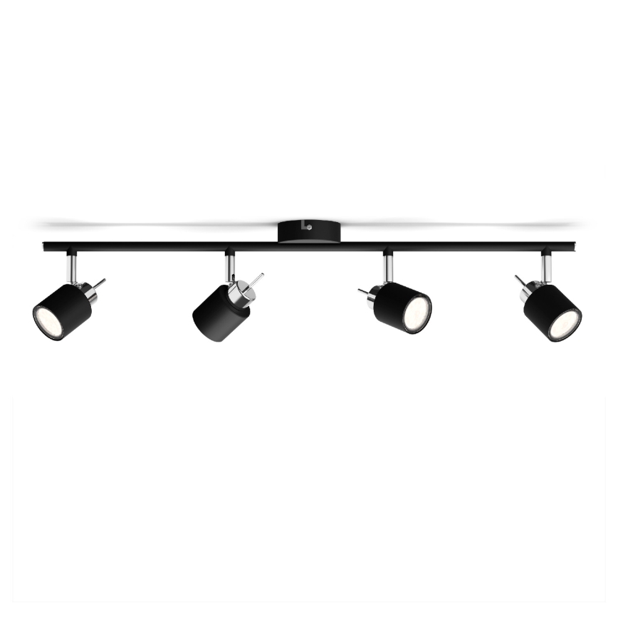 Philips - Foco 4xGU10/35W/230V preto