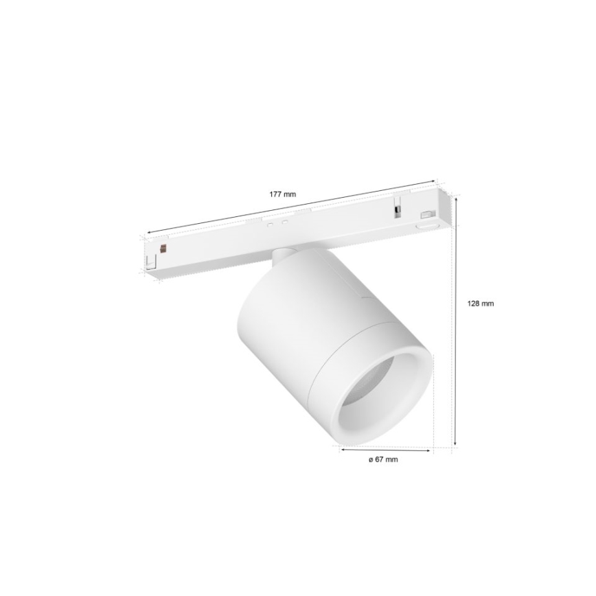 Philips - Foco para sistema de carril LED RGB com regulação Hue PERIFO LED RGB/5,2W/24V 2000-6500K