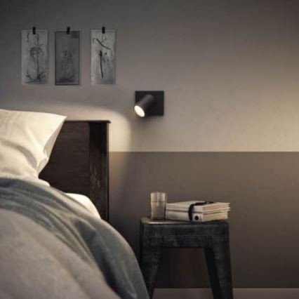 Philips - Foco RUNNER 1xGU10/20W/230V preto