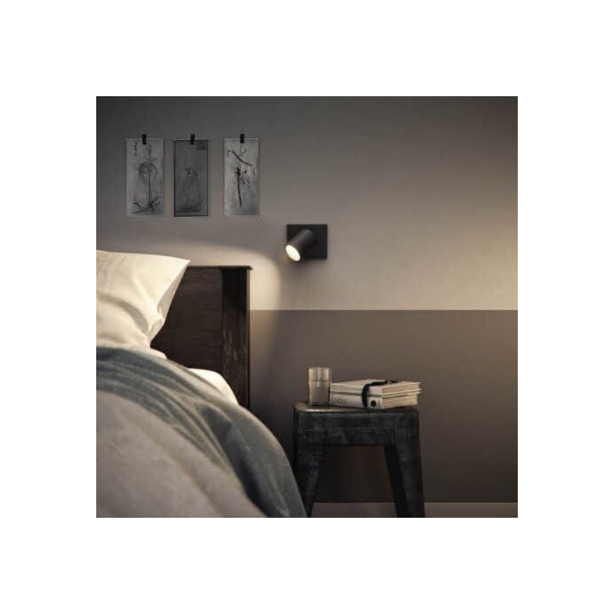 Philips - Foco RUNNER 1xGU10/20W/230V preto