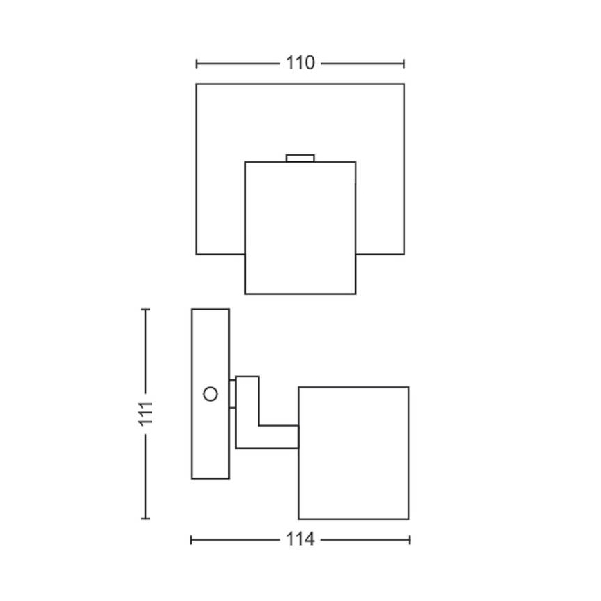 Philips - Foco RUNNER 1xGU10/20W/230V preto