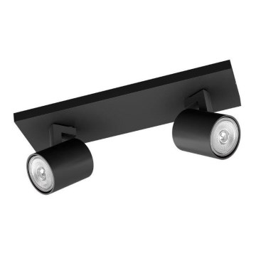 Philips - Foco RUNNER 2xGU10/20W/230V preto