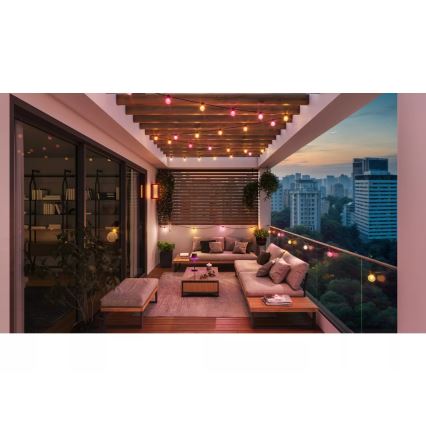Philips - Guirlanda LED RGBW dimerizável para exteriores Hue FESTAVIA 10xLED 7m IP65