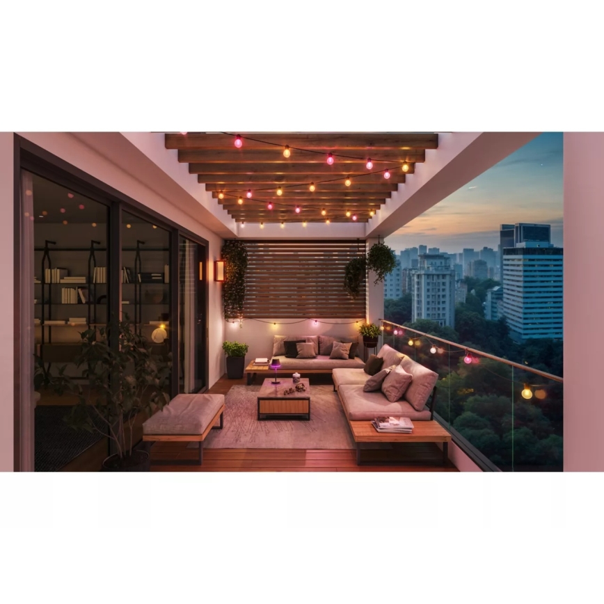 Philips - Guirlanda LED RGBW dimerizável para exteriores Hue FESTAVIA 10xLED 7m IP65