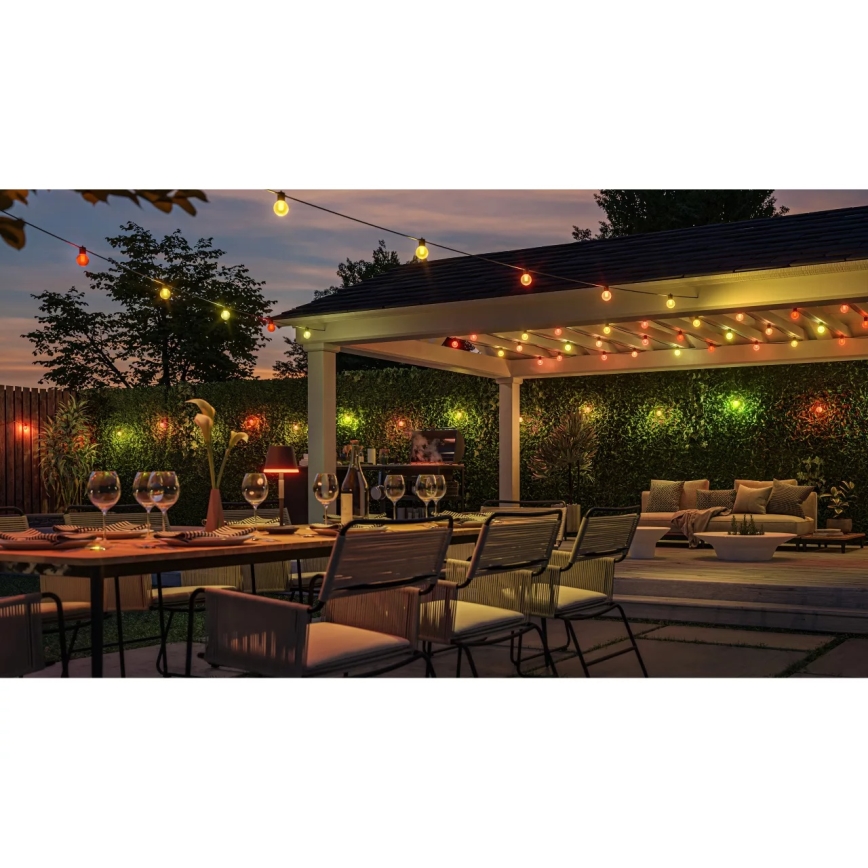 Philips - Guirlanda LED RGBW dimerizável para exteriores Hue FESTAVIA 10xLED 7m IP65
