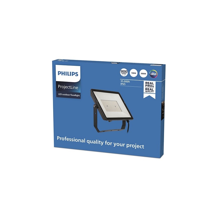 Philips - Holofote exterior LED PROJECTLINE LED/100W/230V IP65 3000K