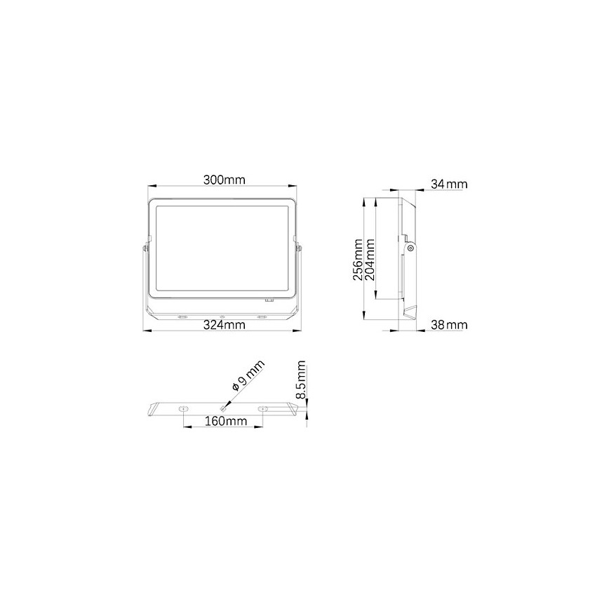 Philips - Holofote exterior LED PROJECTLINE LED/100W/230V IP65 3000K