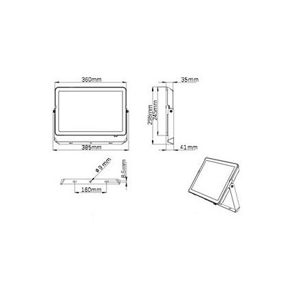 Philips - Holofote exterior LED PROJECTLINE LED/150W/230V IP65 4000K