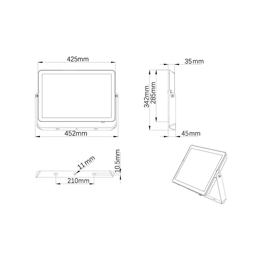 Philips - Holofote exterior LED PROJECTLINE LED/200W/230V IP65 3000K