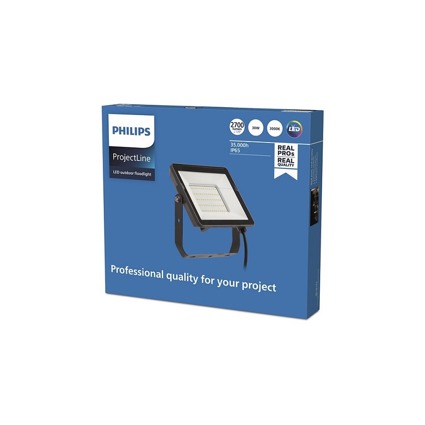 Philips - Holofote exterior LED PROJECTLINE LED/30W/230V IP65 3000K