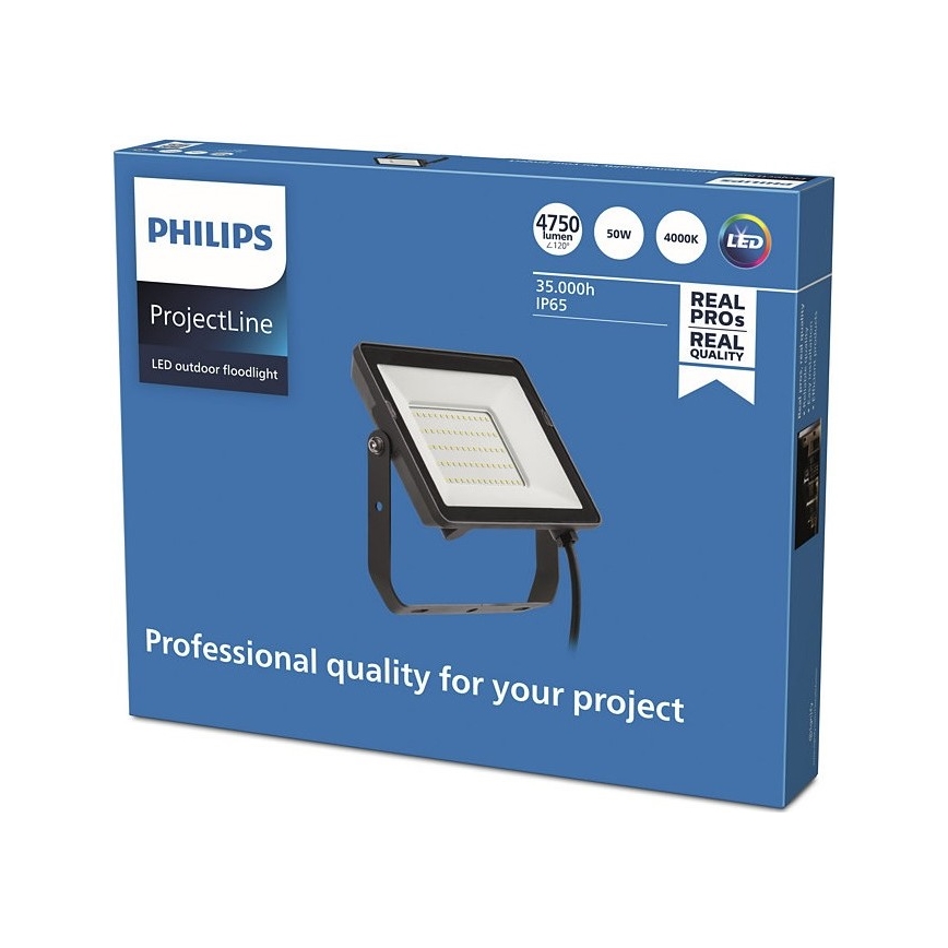 Philips - Holofote exterior LED PROJECTLINE LED/50W/230V IP65 4000K