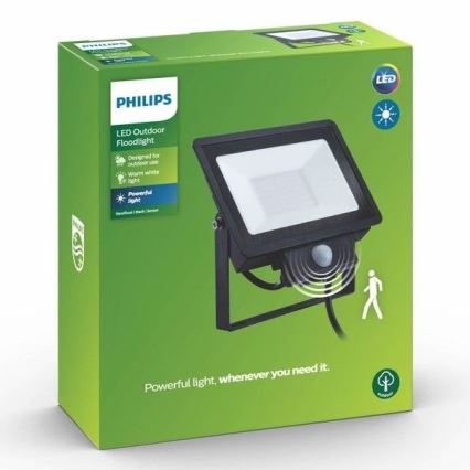 Philips - Holofote LED com sensor DECOFLOOD LED/20W/230V IP65