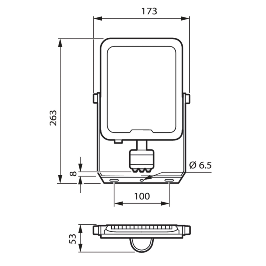 Philips - Holofote LED com sensor LED/50W/230V 3000K IP65