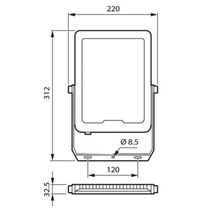 Philips - Holofote LED LED/100W/230V 4000K IP65