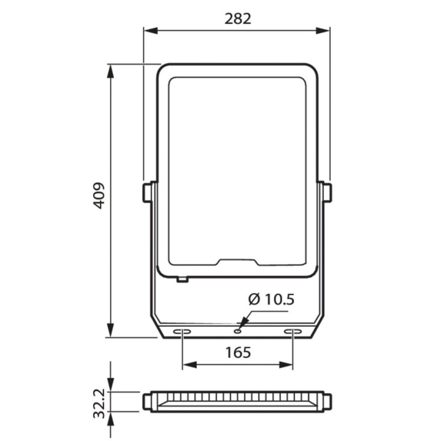 Philips - Holofote LED LED/150W/230V 4000K IP65