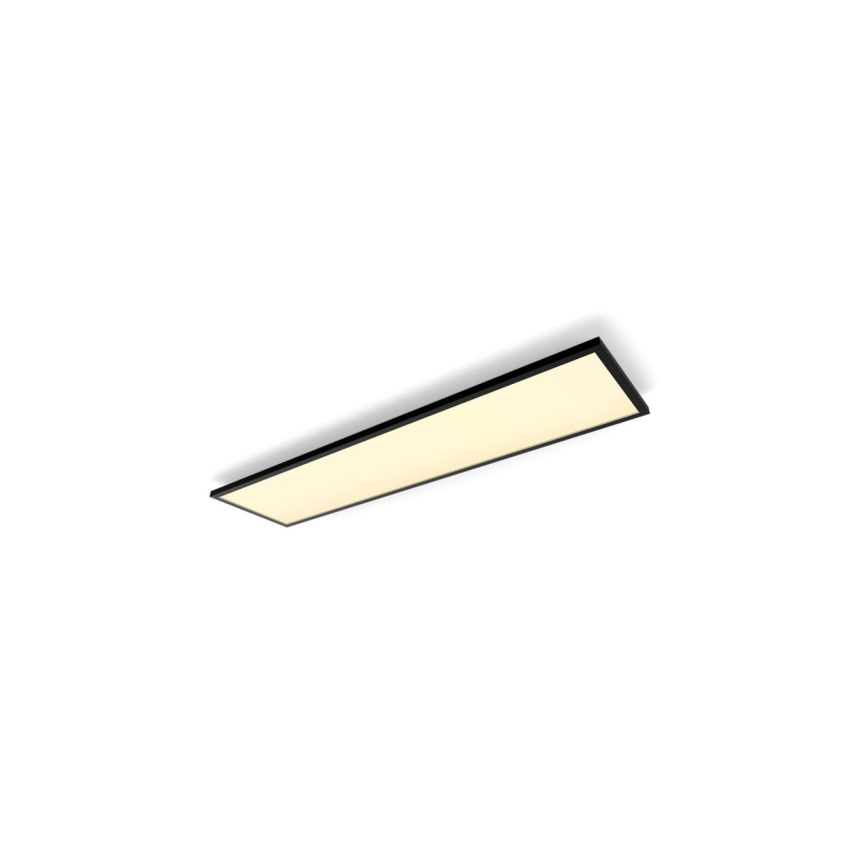 Philips - Luminária de teto LED regulável Hue AURELLE LED/39W/230V 2200-6500K 120x30 cm preta