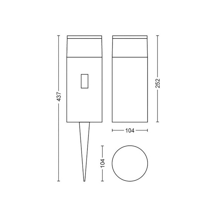 Philips - Lâmpada exterior LED RGB regulável Hue CALLA LED/8W/24V IP65