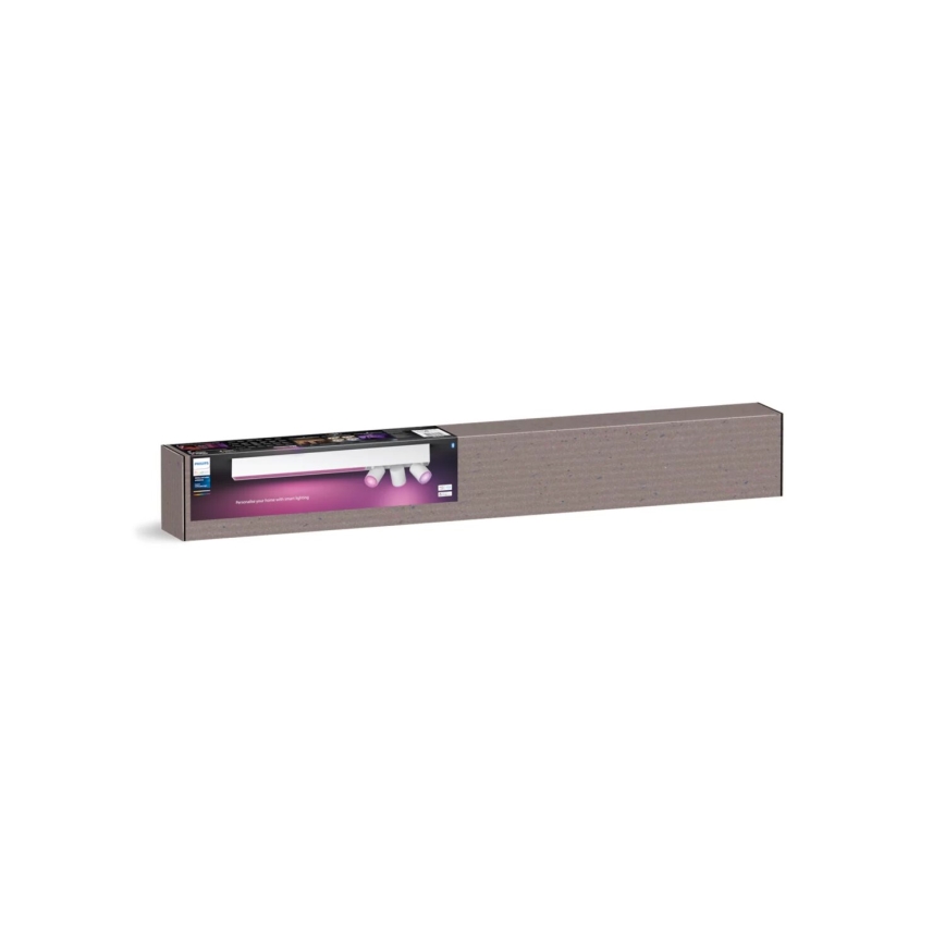 Philips - Luminária de embutir LED RGBW regulável Hue CENTRIS 3xGU10/4,2W/230V + LED/11W 2000-6500K