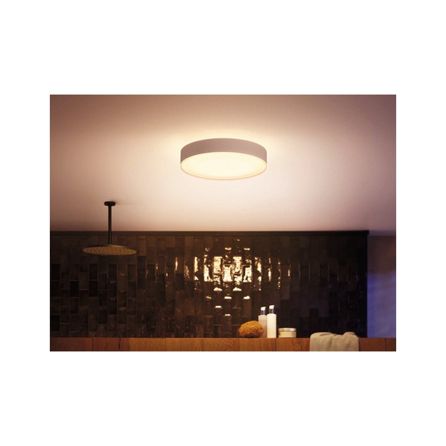 Philips - Iluminação de casa de banho LED com regulação Hue DEVERE LED/19,2W/230V IP44 d. 381 mm 2200-6500K + controlo remoto