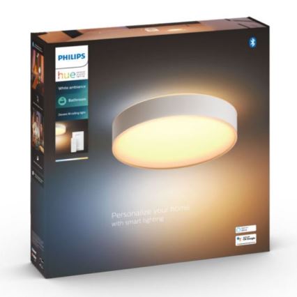 Philips - Iluminação de casa de banho LED com regulação Hue DEVERE LED/19,2W/230V IP44 d. 381 mm 2200-6500K + controlo remoto