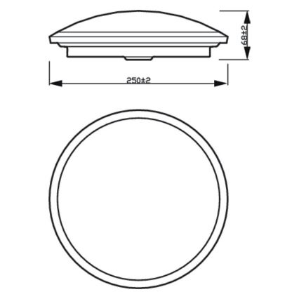 Philips - Iluminação de teto de casa de banho LED com regulação SCENE SWITCH LED/12W/230V IP44