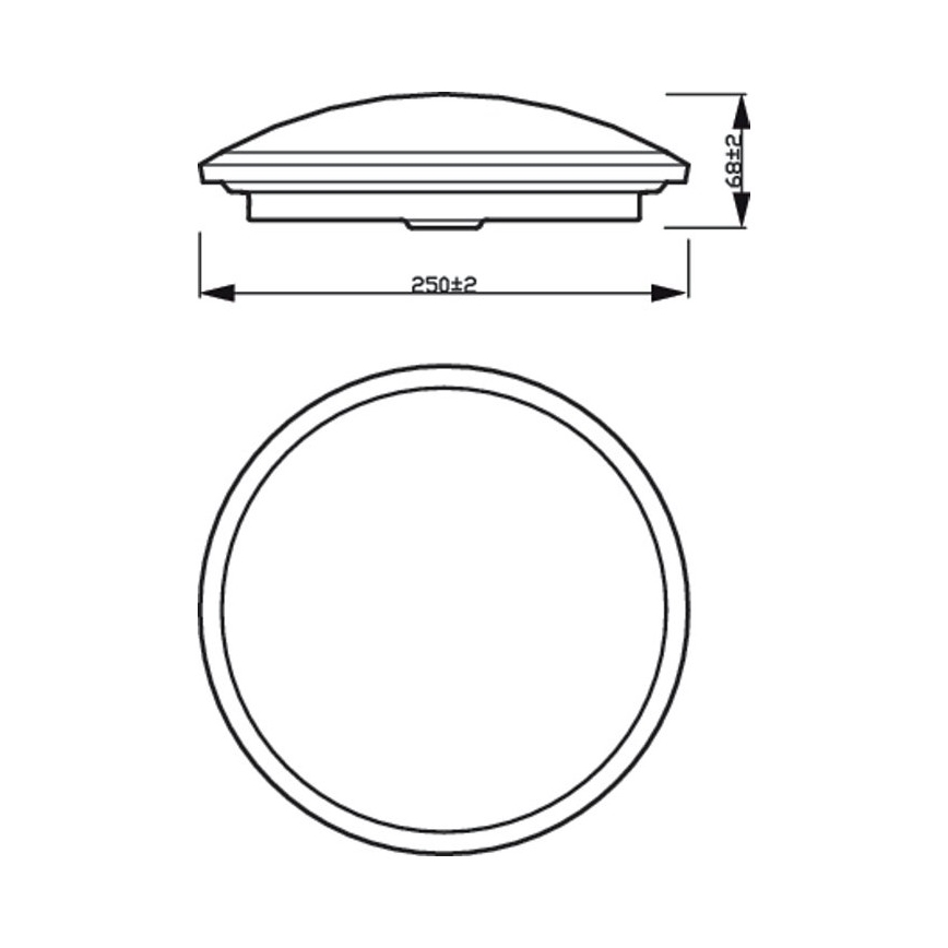 Philips - Iluminação de teto de casa de banho LED com regulação SCENE SWITCH LED/12W/230V IP44