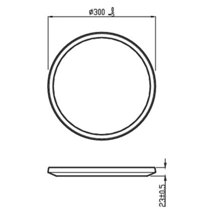 Philips - Iluminação de teto de casa de banho LED com regulação SCENE SWITCH LED/18W/230V IP44 2700K