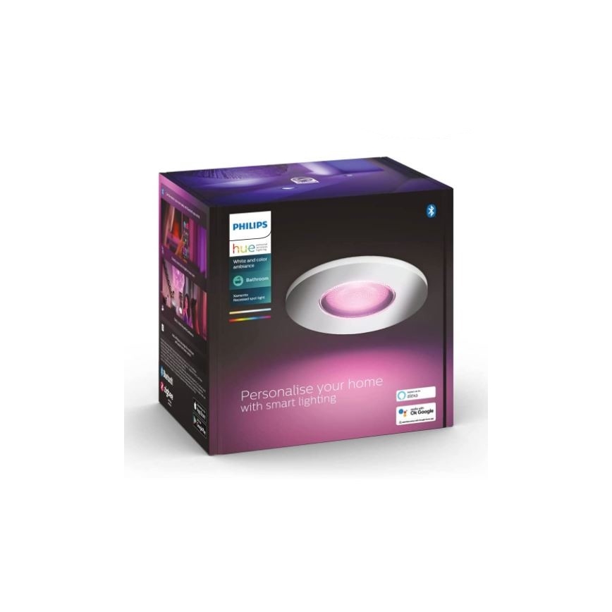 Philips - Iluminação de casa de banho LED RGB com regulação Hue XAMENTO 1xGU10/5,7W/230V IP44 2000-6500K