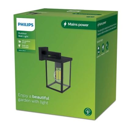 Philips - Iluminação de parede exterior BELLINI 1xE27/25W/230V IP44