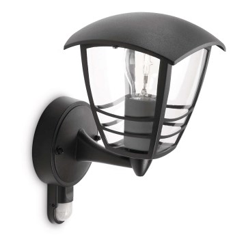 Philips - Iluminação de parede exterior com sensor 1xE27/60W IP44