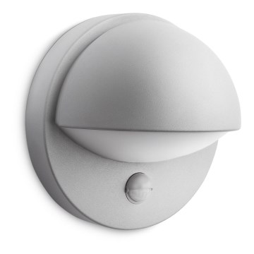 Philips - Iluminação de parede exterior com sensor E27/12W IP44
