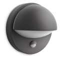 Philips - Iluminação de parede exterior com sensor JUNE 1xE27/12W/230V IP44