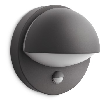 Philips - Iluminação de parede exterior com sensor JUNE 1xE27/12W/230V IP44