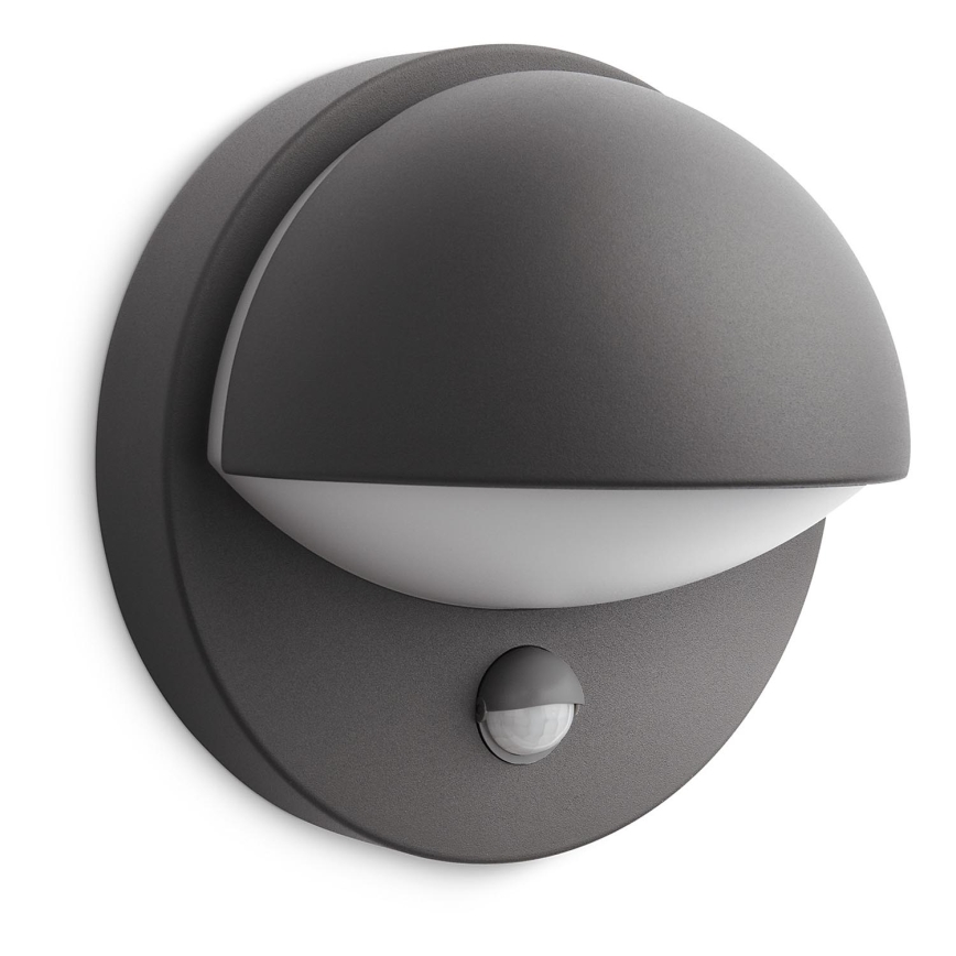 Philips - Iluminação de parede exterior com sensor JUNE 1xE27/12W/230V IP44