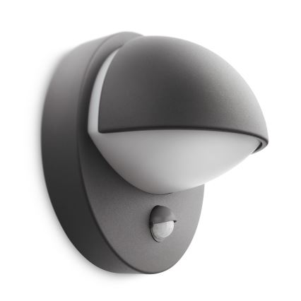 Philips - Iluminação de parede exterior com sensor JUNE 1xE27/12W/230V IP44