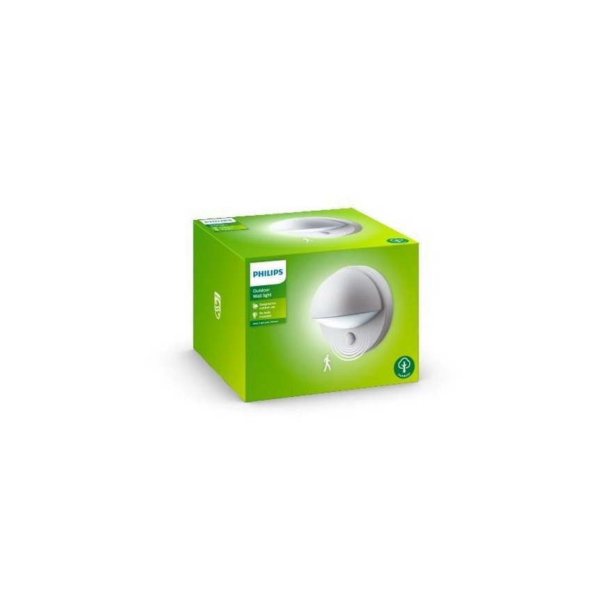 Philips - Iluminação de parede exterior com sensor 1xE27/12W/230V IP44