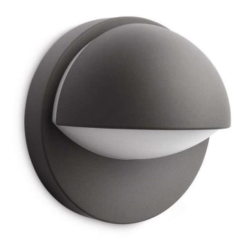 Philips - Iluminação de parede exterior JUNE 1xE27/12W/230V IP44 antracite