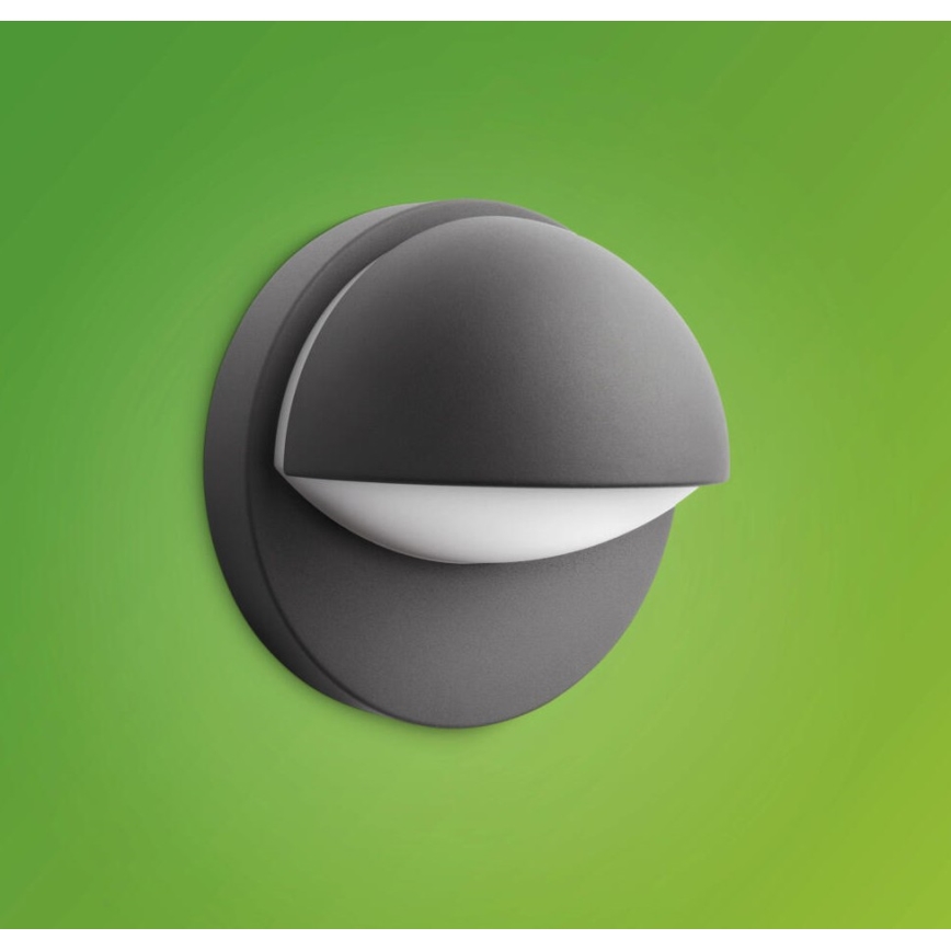 Philips - Iluminação de parede exterior JUNE 1xE27/12W/230V IP44 antracite