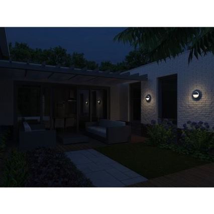 Philips - Iluminação de parede exterior JUNE 1xE27/12W/230V IP44