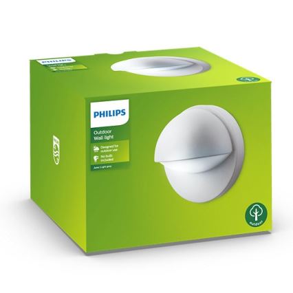 Philips - Iluminação de parede exterior JUNE 1xE27/12W/230V IP44