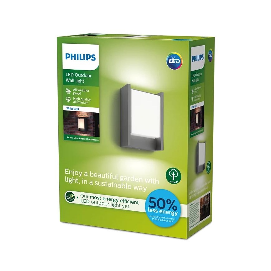 Philips - Iluminação de parede exterior LED LED/3,8W/230V 3000K IP44